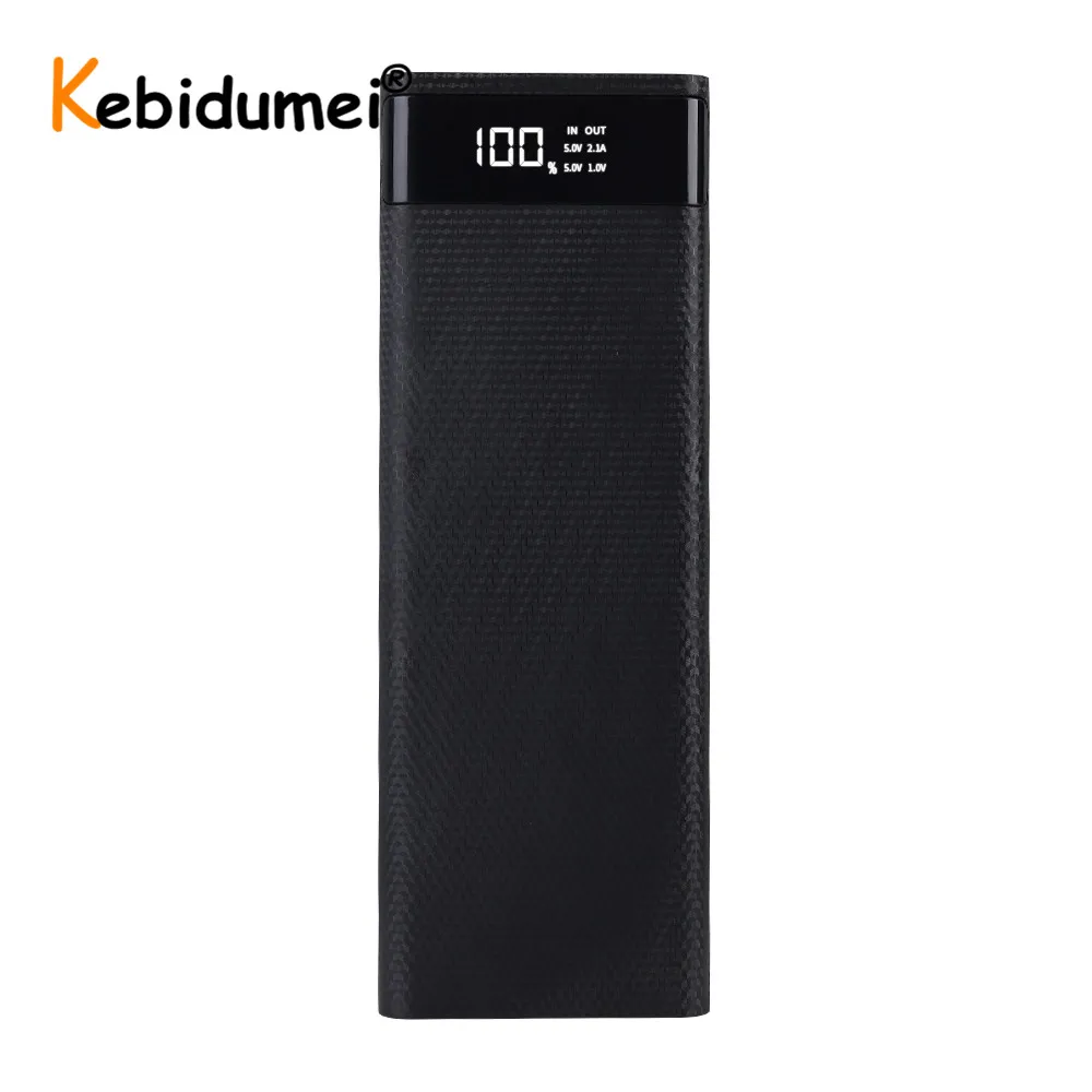 Внешний аккумулятор с 2 USB портами 30000 мАч Micro Type C 10*18650| |