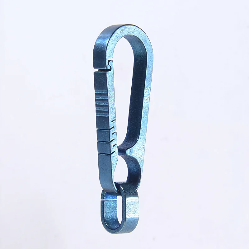 

45mm Real Titanium Luxury Key Chain Men Women Keychain Ultra Lightweight Jewelry Key Ring Holder Buckle Fathers Day Best Gifts