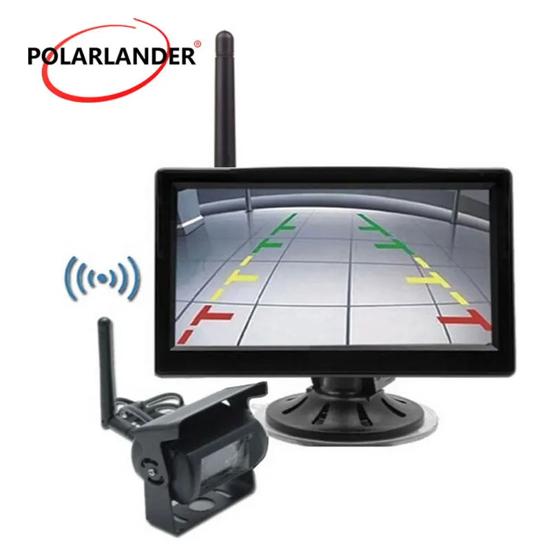 TFT LCD беспроводной 5-дюймовый монитор для камеры заднего вида парковочный