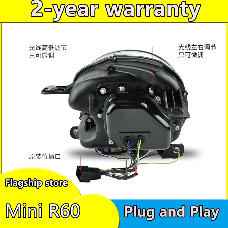 Стайлинг автомобиля для BMW Mini Countryman R60 фары 2011-16 светодиодный ная фара DRL линза