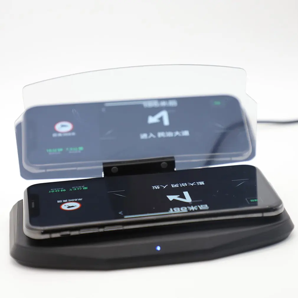 Многофункциональный кронштейн HUD с 3 катушками стандарта QI беспроводное быстрое