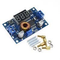 xl4015 high power 5a 75w dc dc adjustable step down charger module step down buck converter led driver with red voltmeter