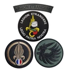 Французская французская зарубежная легиона, пластырь с крючком и петлей, военная нашивка для одежды, аксессуар для рюкзака, нарукавник