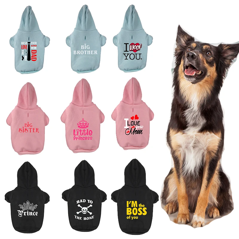 

Зимние Оригинальные Теплые пальто для домашних животных, куртка с принтом французского бульдога, одежда для маленьких, средних и больших со...