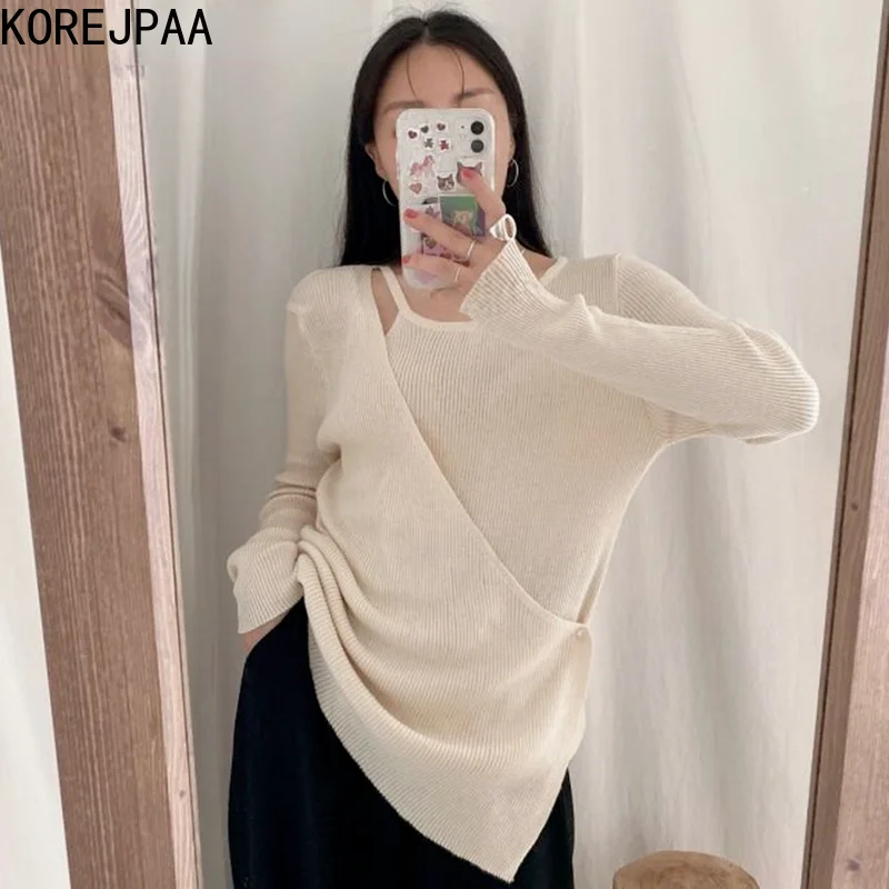 

Женский пуловер в стиле пэчворк с открытыми плечами и длинным рукавом