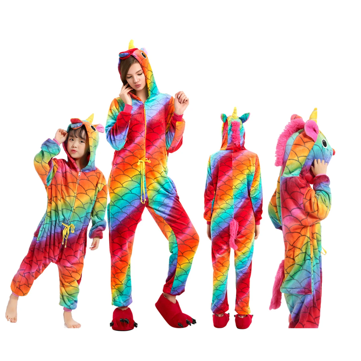 

Adults Unicorn Onesies Costume Women Pajamas Tianma Cosplay Animal Sleepwear Pyjamas Kids Christmas Halloween Pijama Onesieshow