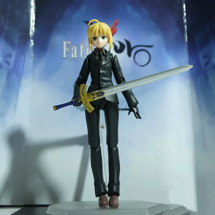 Экшн-фигурка Fate Stay Night Zero Saber black version из ПВХ 15 см подарок коллекционные игрушки