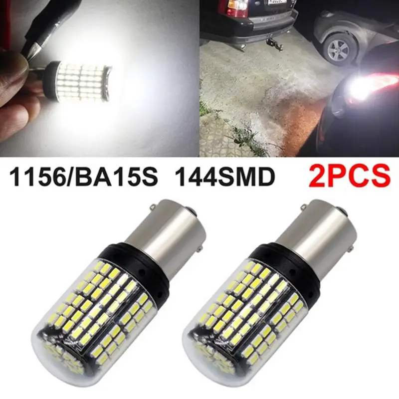 2 шт./компл. T20 7440 W21W светодиодный ные лампы 3014 144 smd СВЕТОДИОДНЫЙ ная лампа для