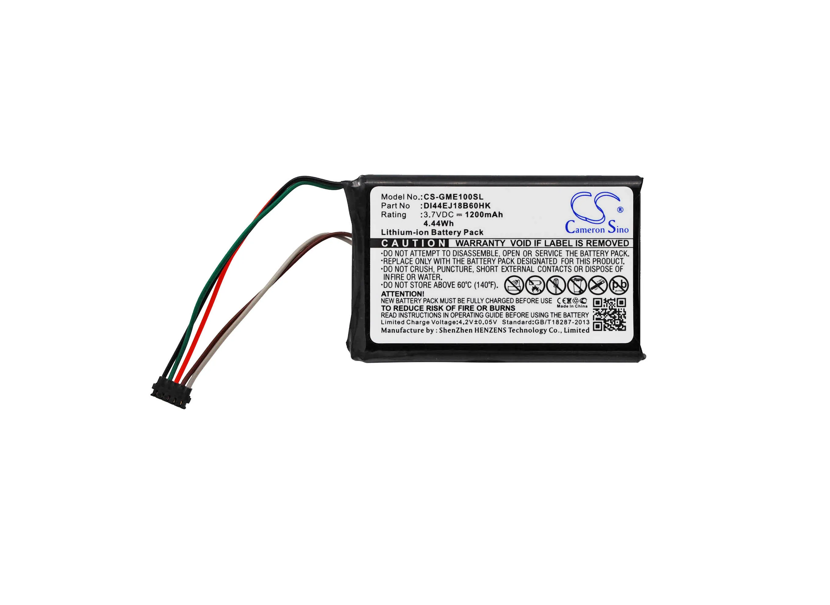 

Cameron Sino 1200mAh Battery DI44EJ18B60HK for Garmin 010-01161-00 Edge 1000