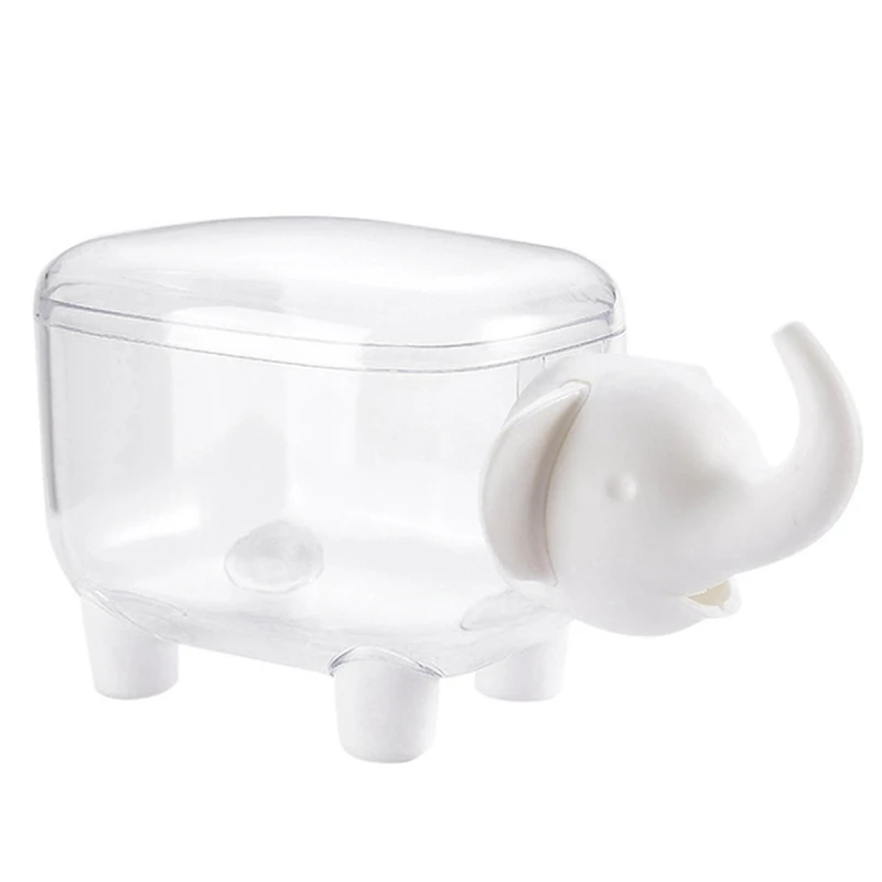 2 шт милый пылезащитный прозрачный резервуар для хранения в форме слона