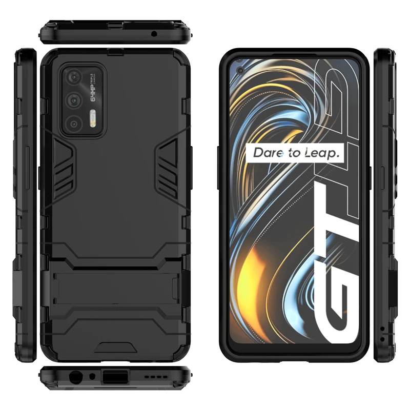 for cover oppo realme gt neo 2t case hybrid stand silicone armor back case for realme gt neo2t cover for oppo realme gt neo 2t free global shipping