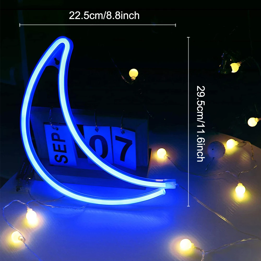 Светодиодный неоновый светильник Рождественское украшение луна планета