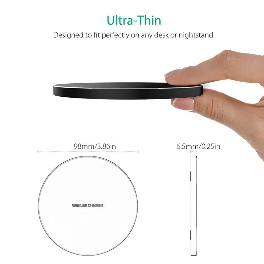 original universal wireless charging pad for iphone5 6 7 8 wireless chargerqi receiver coil for samsung xiaomi huawei free global shipping