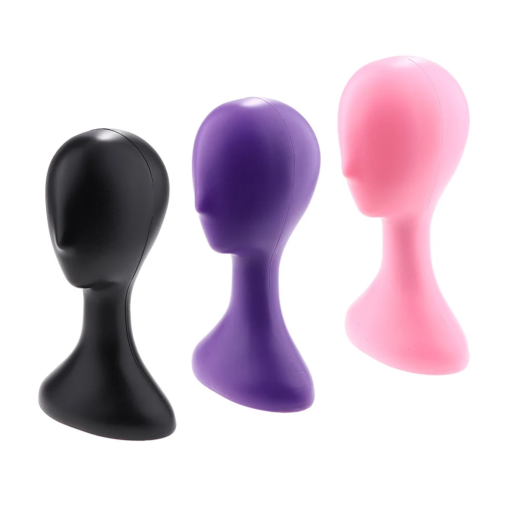 

Plain Face Female Plastic Mannequin Manikin Head Model Wig Sunglasses Eyeglass Stand