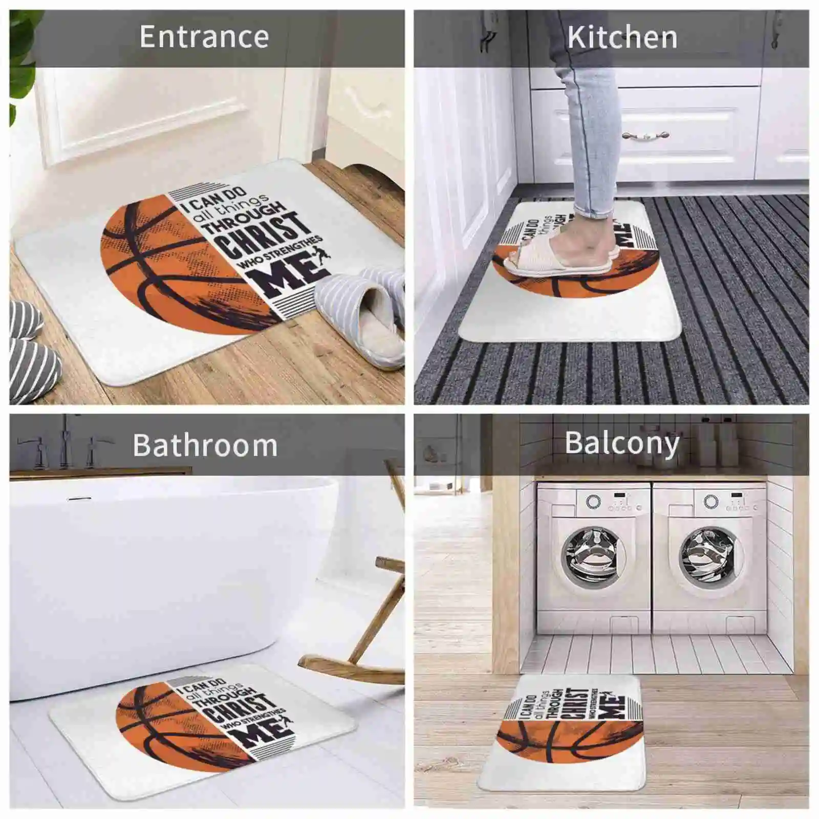 Баскетбольные 3D товары для дома коврик ног баскетбольный баскетбол дизайн | Дом и