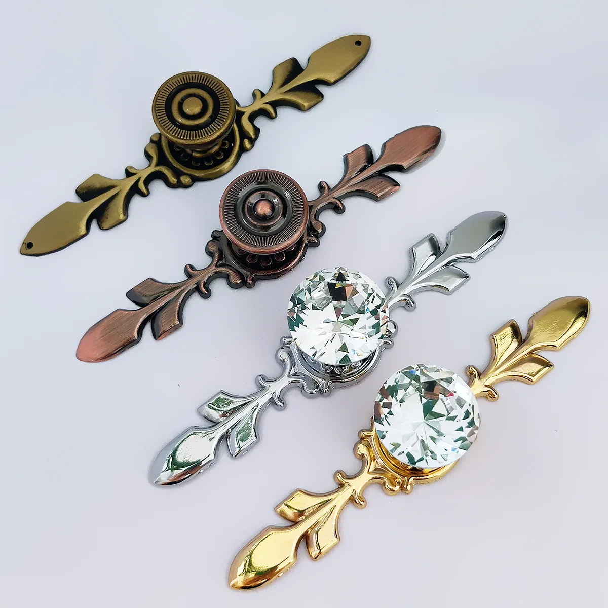 

Luxury Diamond Crystal Handles Shoebox Cabinet Handles Closet Door Drawer Knobs Wardrobe Pulls Pullers With Screws Hardware