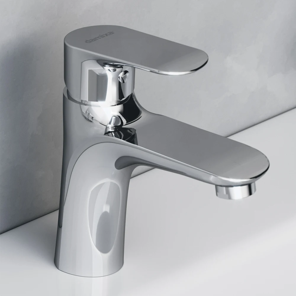 Washbasin mixer without d/c Red Blue by Damixa Palace Grand 460210000 plumbing water tap mixing hot cold Fixture Home Improvement |