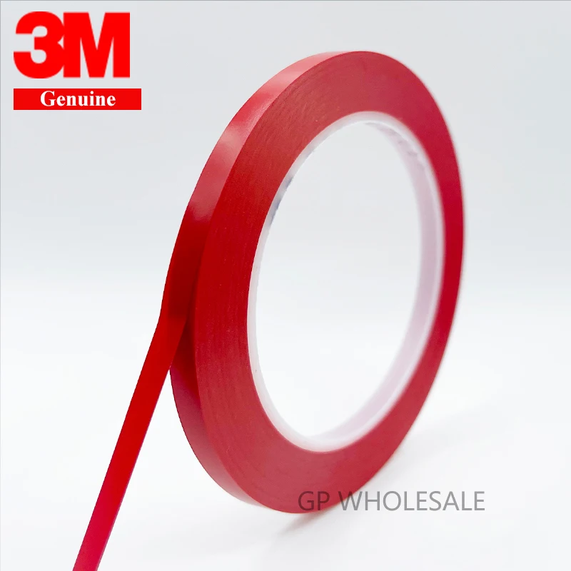 

3M 471 Red affixed pvc floor chain line trace identifier warning 5S positioned safety marking hazard tape 5mm~50mm width choose