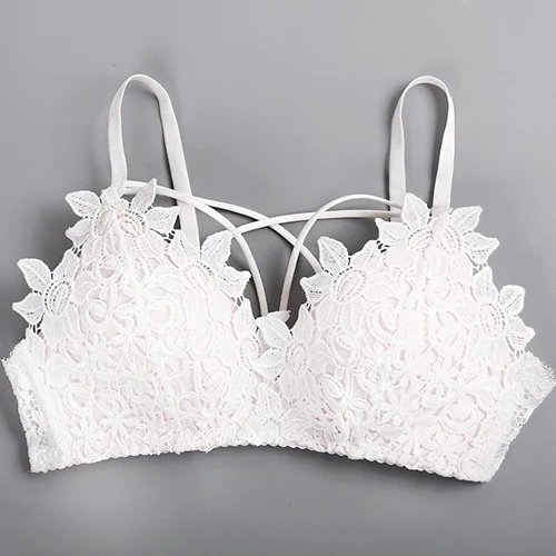 White-Only Bra MARKMADDOX сексуальное женское нижнее белье, кружевная Цветочная вышивка, бюстгальтер, нижнее белье, модные Бесшовные бюстгальтеры с пуш-ап, беспроводной регулируемый бюстгальтер - Цвет: White-Only Bra
