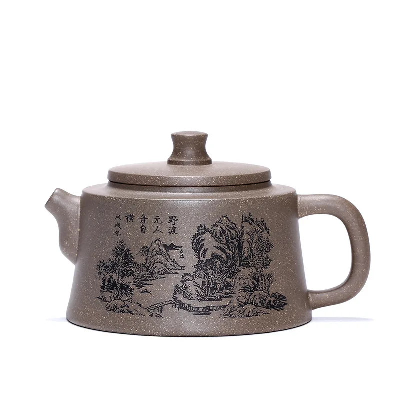 

Yixing Zisha Hushan Jinglan duanni travel tea set