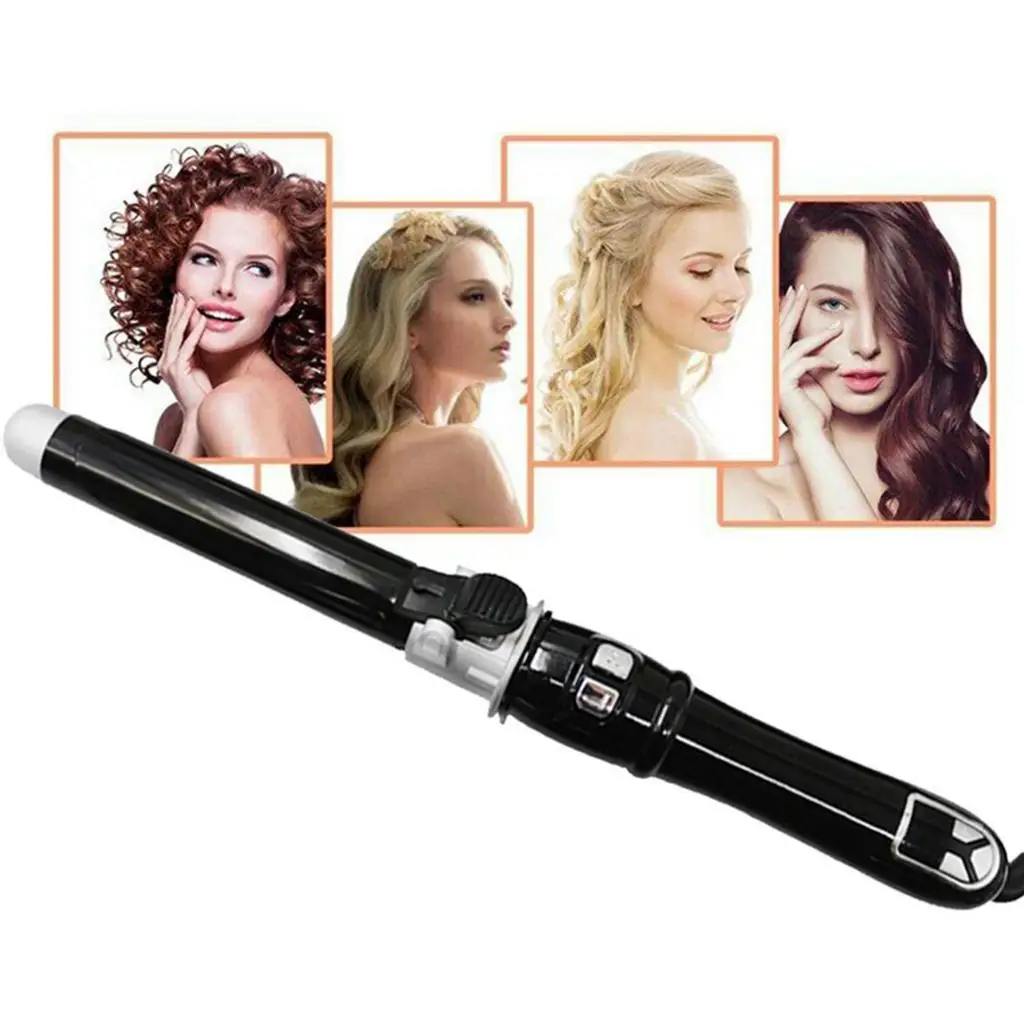 

Professional Electric Hair Iron Curling Curler Wave Curl Wand - Black