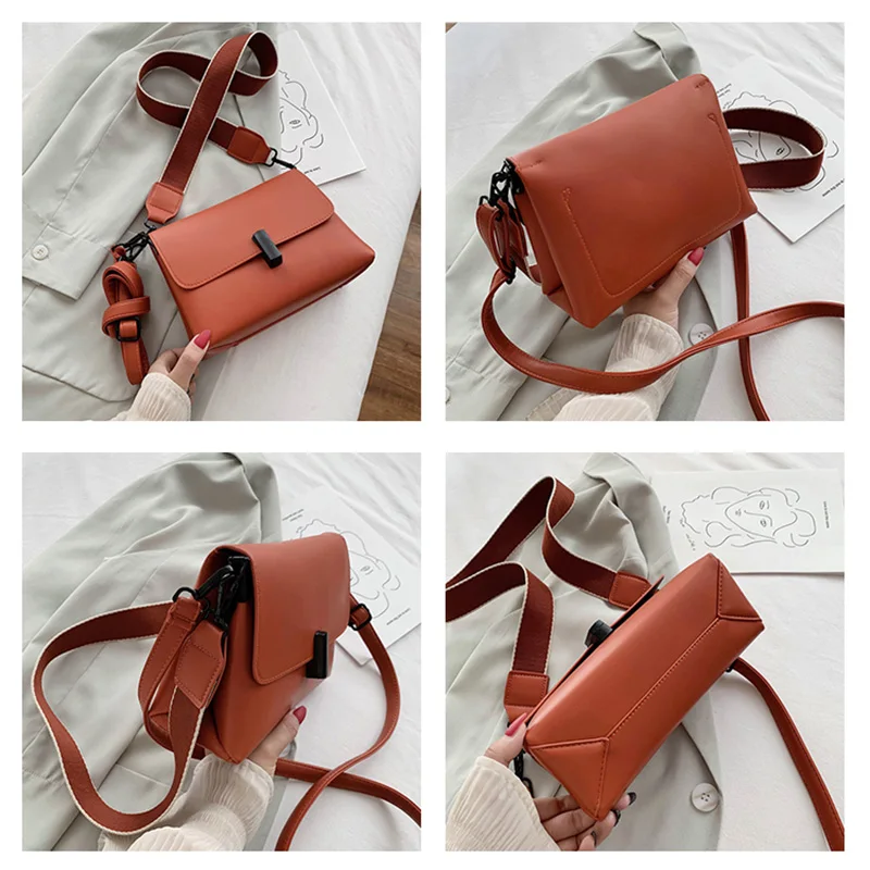 

Women Shoulder Bags 2021 New Luxury Pu Leather Crossbody Bags Female Messenger Bag Ladies Women Handbags Flap Sling Bag Designer