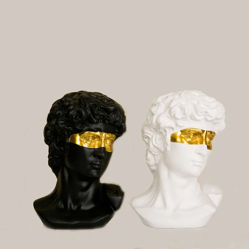 Home Decor Resin Statue Sculpture Art Deco Ornaments Wedding Decoration Party for Living Room Gypsum Modern | Дом и сад