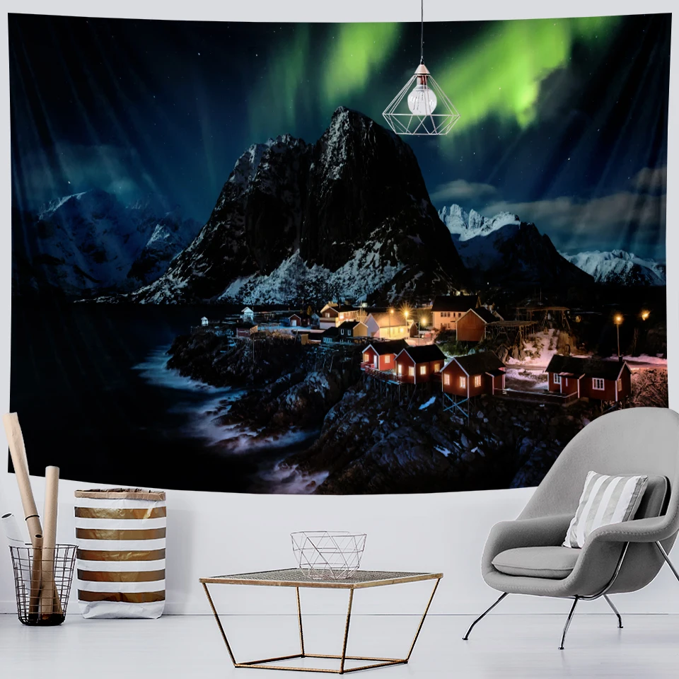 Гобелен с психоделическим принтом домашний декор украшение в стиле хиппи