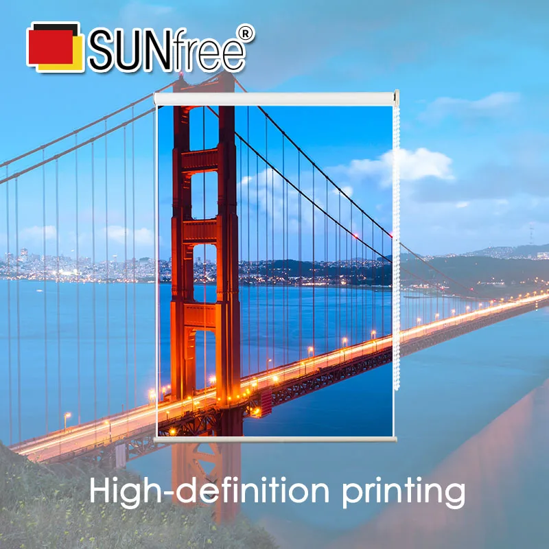 Full HD печать роликовые шторы рекламный дизайн индивидуальные для пейзажа