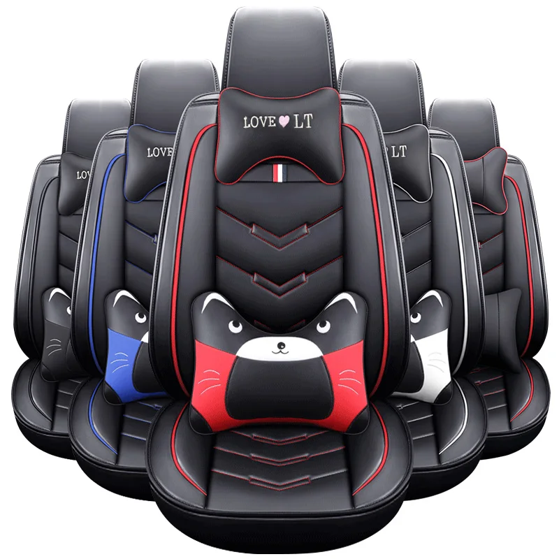 2019 Роскошные Чехлы для автомобильных сидений из искусственной кожи Toyota Corolla Camry