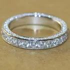 Женские обручальные кольца с кристаллами циркония, модные роскошные кольца, Подарочные женские обручальные аксессуары, 2021