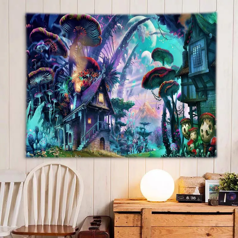 

Abstric Pattern Tapestry psychedelic Wall Hanging Tapestries For Home Deco Living Room Bedroom Wall Art Large Size Free Dropping