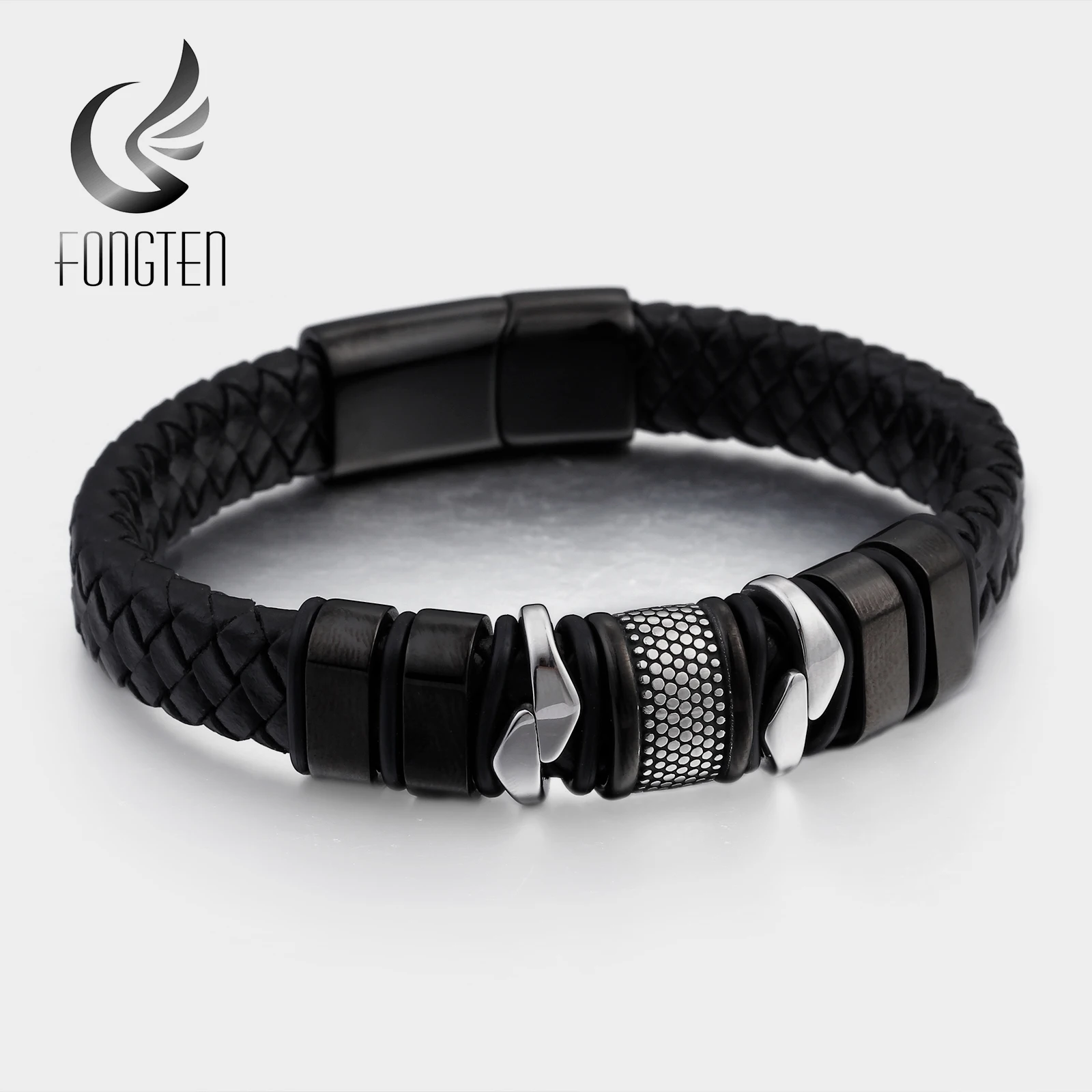 Мужской кожаный браслет в стиле ретро|Браслеты с шармами| |