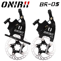 onirii hydraulic disc gravel road bike brake flat mount cx rotor brake bicycle caliper cnc mechanical wire pull metal pads new