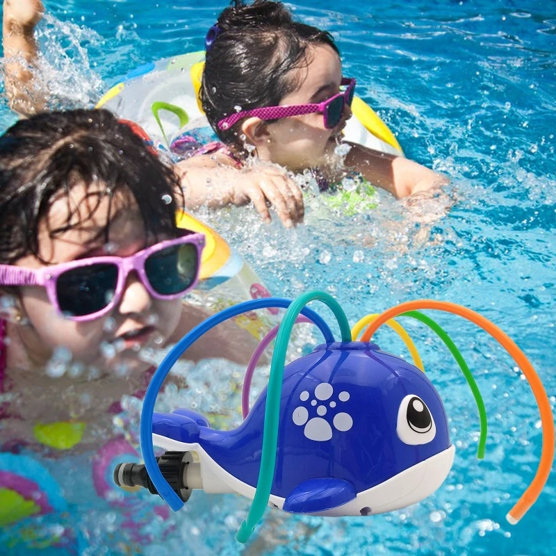 

Large Range Spray Toy Backyard Water Sprinkler Whale Shape Spaying Toy Water Blaster Toy Outdoor Water Play Summer Gift