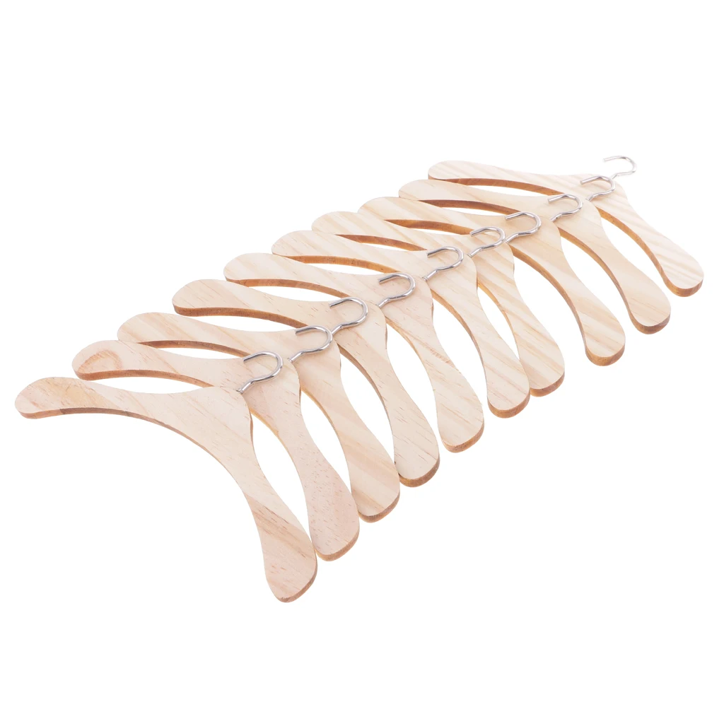 10 шт. деревянная вешалка для одежды металлический крюк BJD SD17 SD13 кукла дяди