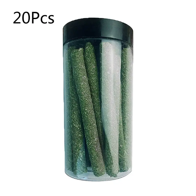 

K3NA Natural Rabbit Hamster Grass Chew Sticks Pet Food Toy Natural Snack For Rabbit Hamsters Guinea Pig Chinchillas Squirrel