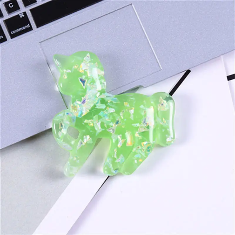 Милый мультяшный Единорог наполнитель для прозрачной/пушистой грязевой коробки