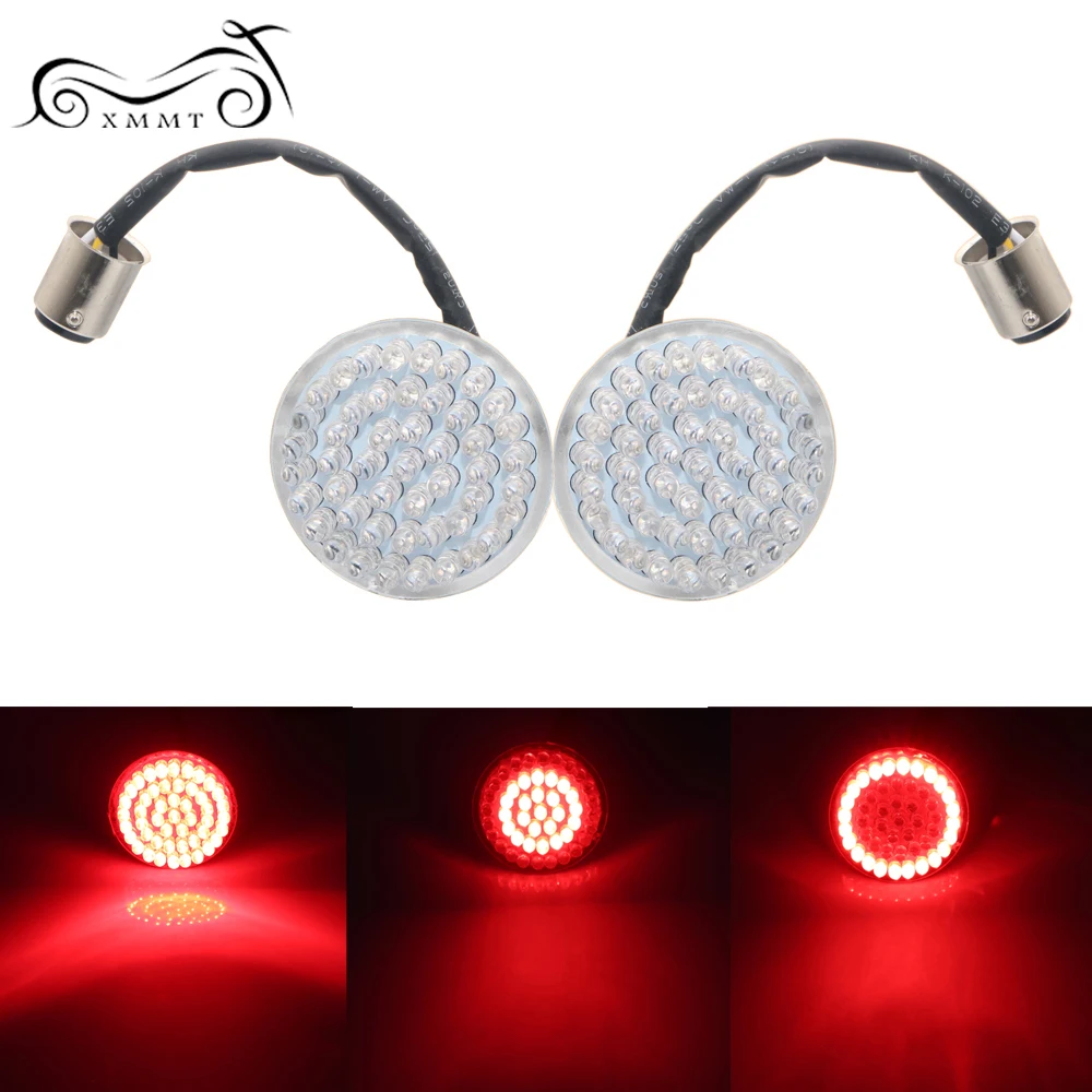 Красный 2 &quotПуля 1157 светодиодный вставки указатель поворота светильник Панель