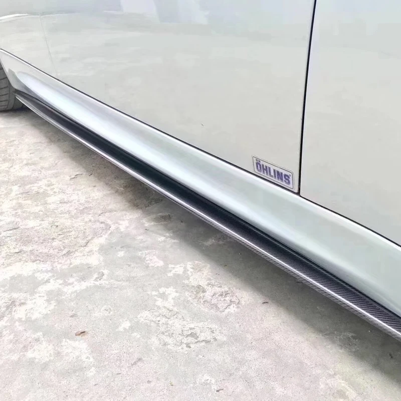 Боковые юбки из углеродного волокна фартук разветвители для BMW 3 серии E90 E92 E93 M3 2008
