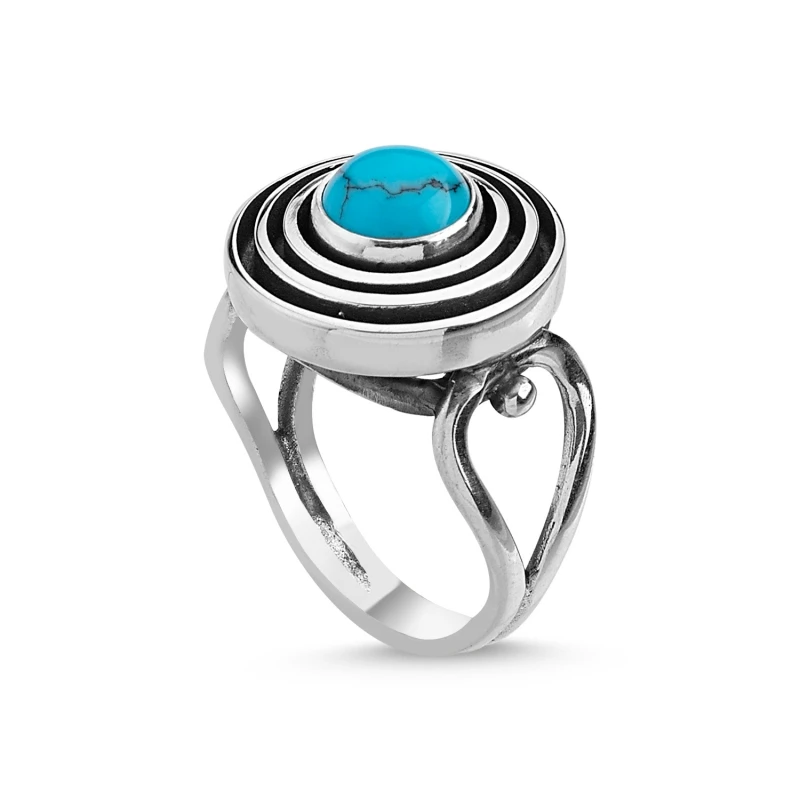 

Silver 925 Sterling Turquoise Stone Handwork Ring