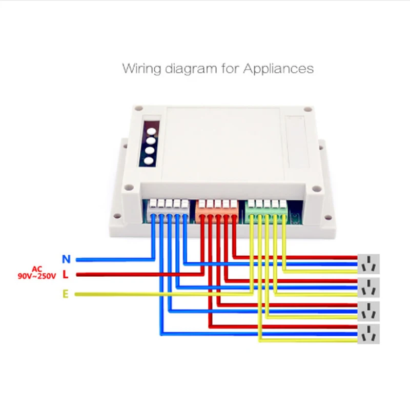 

Smart Wifi Remote Control 4CH DIY Switch Wireless Home Intelligent Timer Switch 220V Control by iSO Android