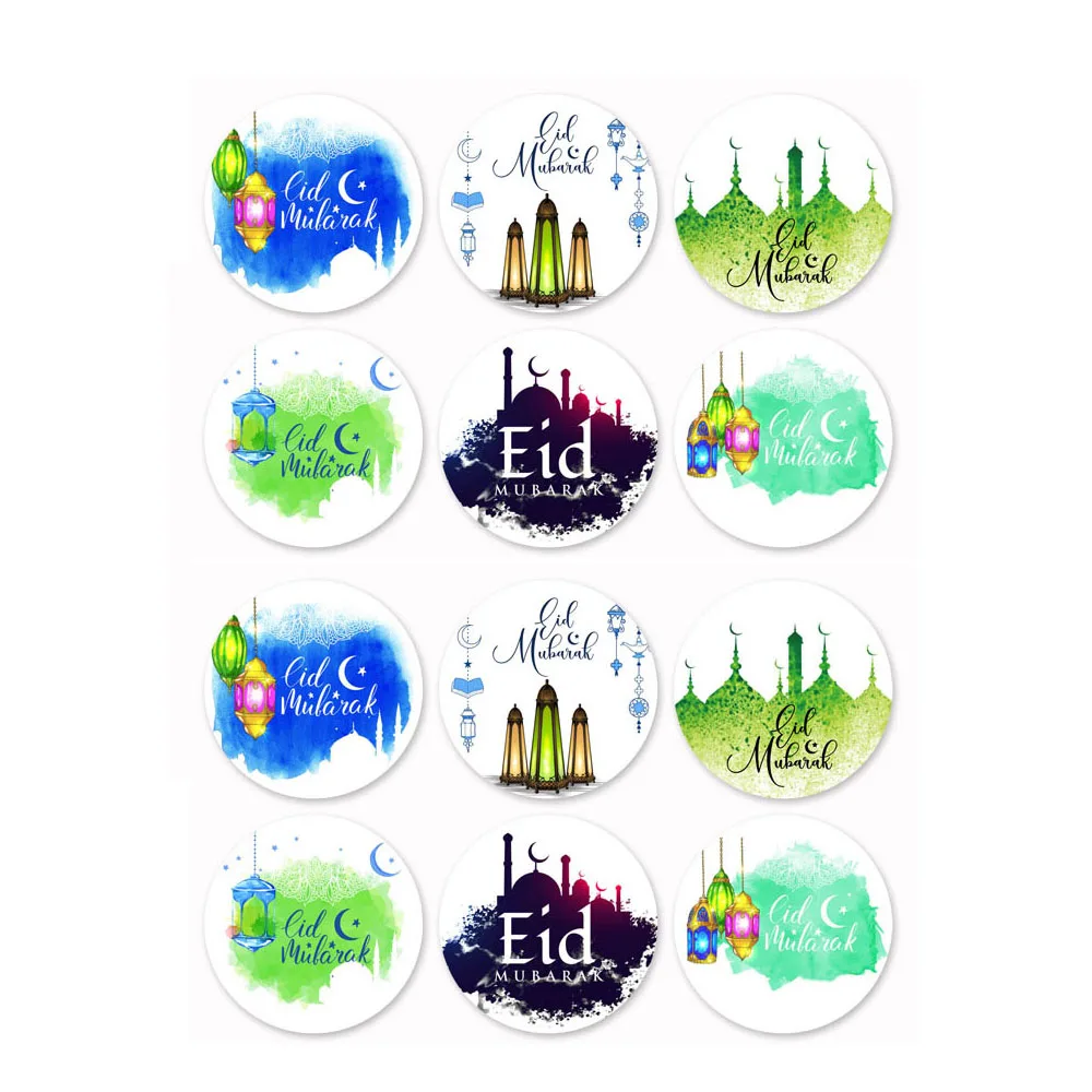 Декоративные наклейки Mubarak для Eid al-Fitr декоративные Рамадана мусульманские