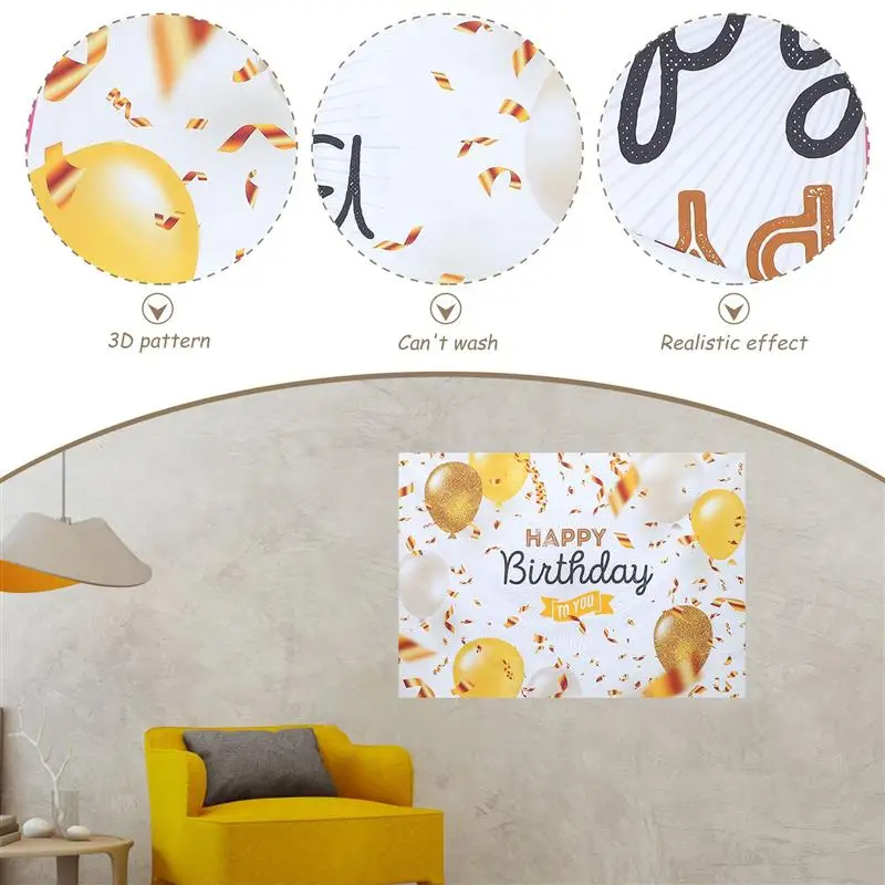 

Birthday Colorful Balloon Ribbons Backdrop Birthday Party Photography Background Party Photography Background Cloth Decoration