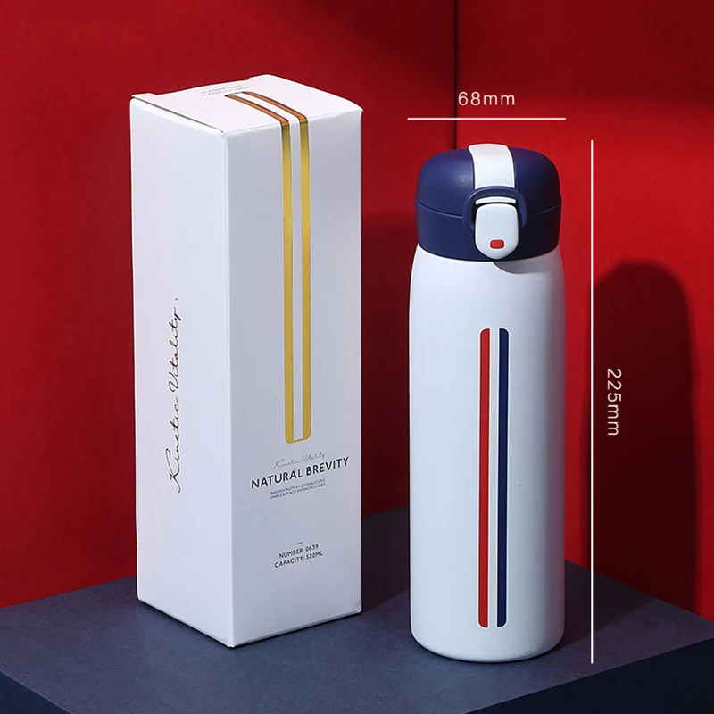 

Ms office 316 stainless steel vacuum cup students home straight drinking cup men's large capacity 520 ml portable cups