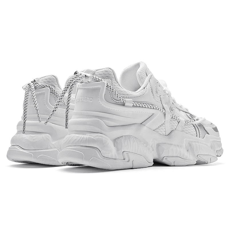 Beli Sepatu Kasual Pria Bersirkulasi Gaya Jalan Penambah Tinggi 2021 Sneakers Chunky Pria Dewasa Jaring Musim Panas Mode