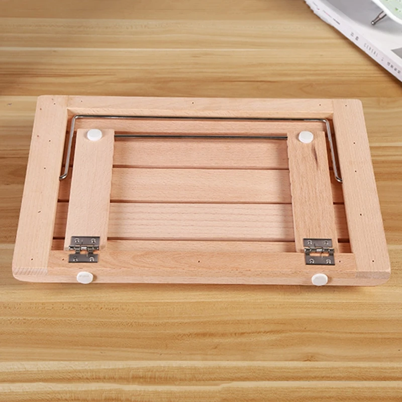 

Book Stand Cookbook Recipe Holder Adjustable Tray Page Paper Clips Reading Desk Bookstand for Tablets Laptop Textbook Magazine
