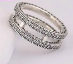 Hot Sale Real 925 Sterling Silver Lucky Finger Rings For Women Fashion Jewelry Gift Drop shipping - Цвет основного камня: 31