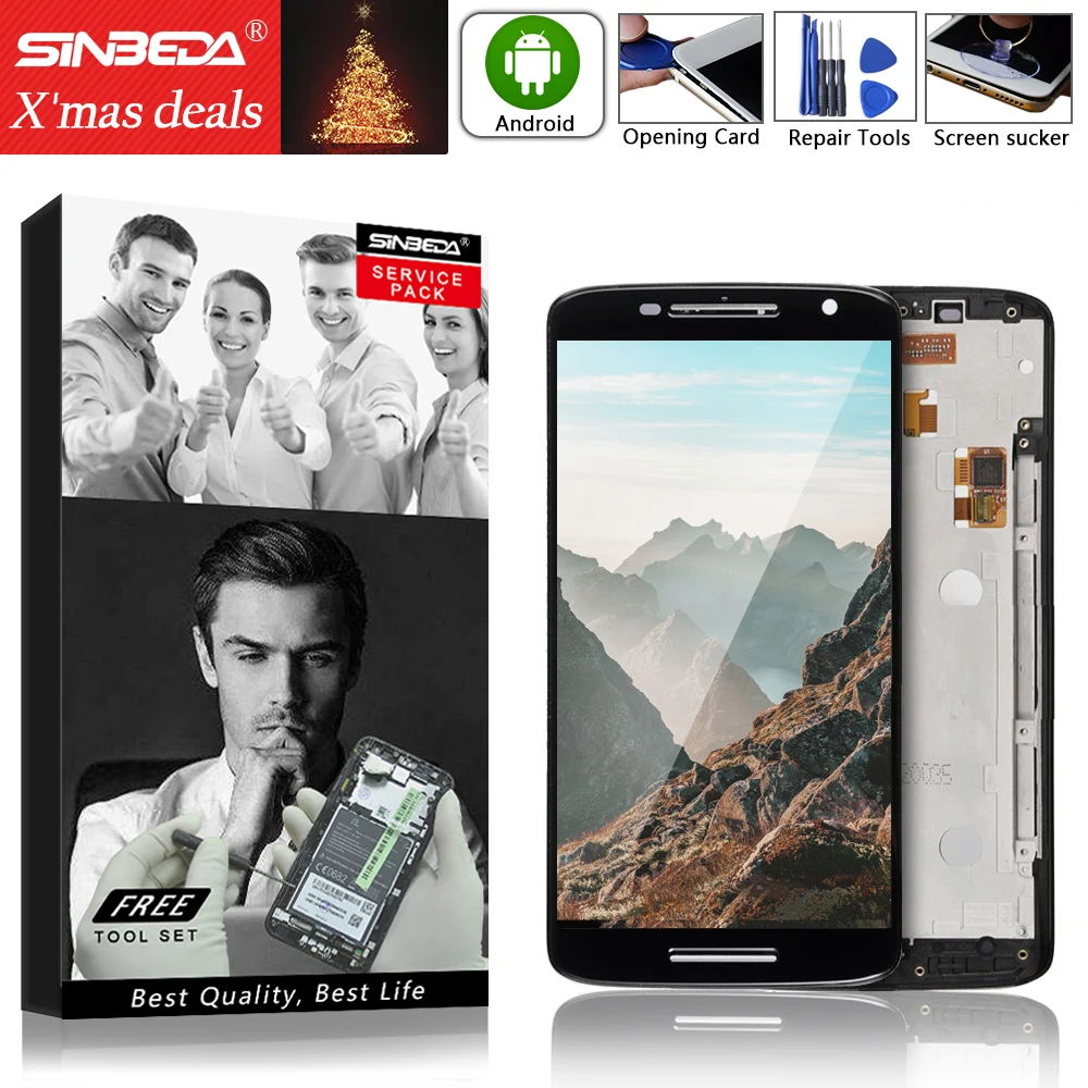 Для Motorola MOTO X play XT1561 XT1562 XT1563 ЖК-дисплей кодирующий преобразователь сенсорного экрана в сборе для Moto X Play ЖК-дисплей