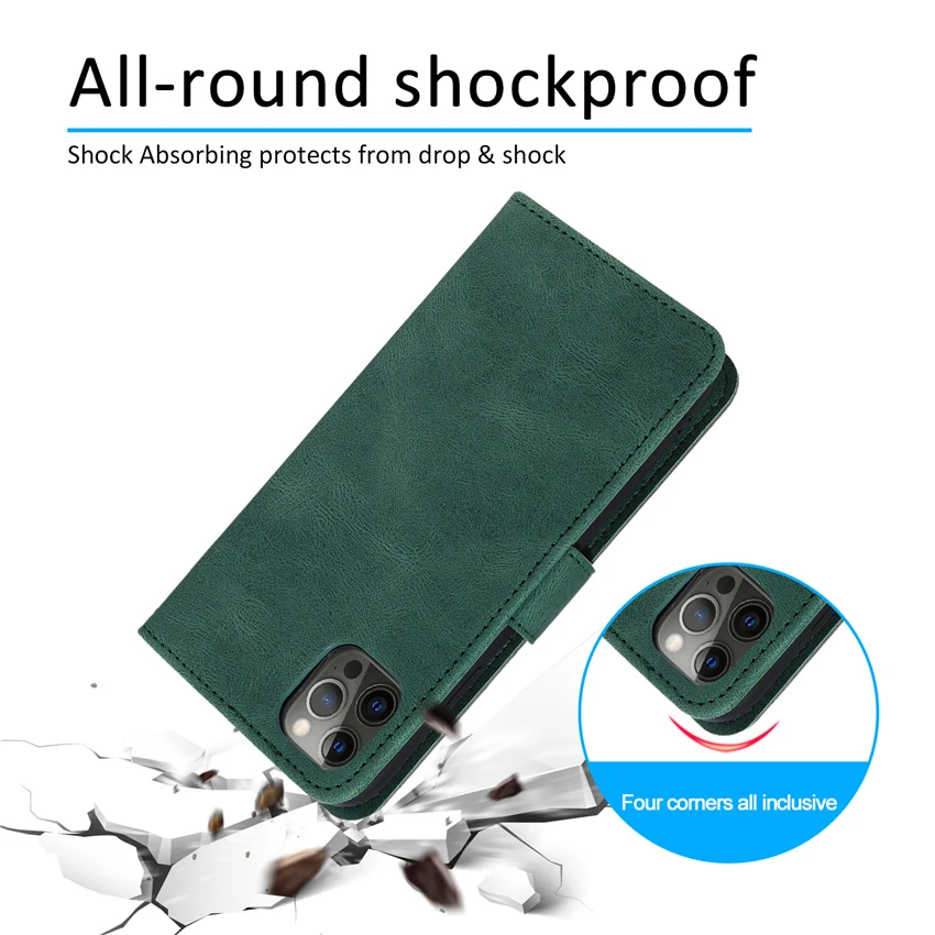 luxury splicing magnetic wallet case for iphone 12 mini 11 pro xs max xr 6 6s 7 8 plus se 2020 holder leather flip stand cover free global shipping